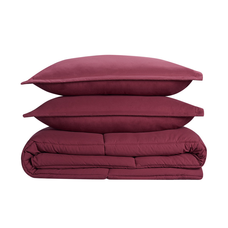 Twin XL Purple Microfiber Bed in a Bag Set