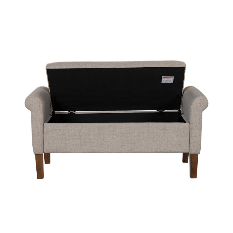  Banc de rangement Easton, Crème