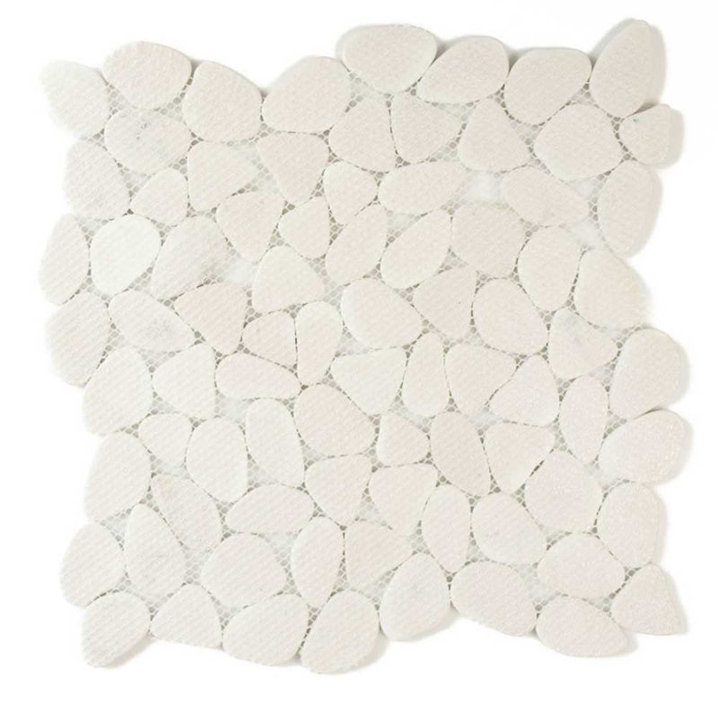 Huron Glass Pebbles Mosaic Tile, Earth Mix