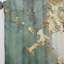 Gold And Green Paint Fusion - Abstract Painting Room Darkening Abstract Curtain - 1 Panel-107826807