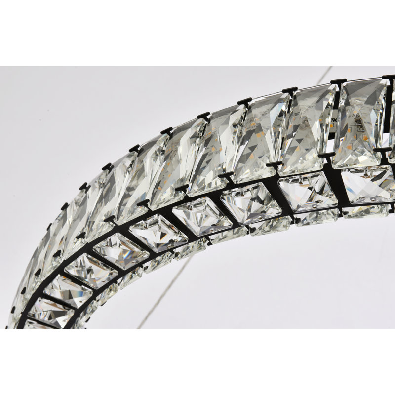 Sunderland - Light LED Pendant, Chrome, 3" H x 31" W x 31" D