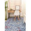 Tapis ikat bleu clair / rouge / ivoire Capp-221493617