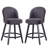 Letecia Swivel Upholstered 26.4'' Counter Bar Stools-716073709