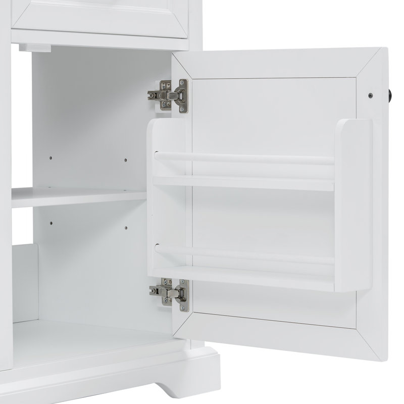 Meuble-lavabo 36 po avec comptoir en céramique, Blanc
