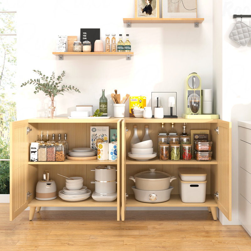 Buffet 4 portes Oak - Buffet console pour cuisine et vestibule