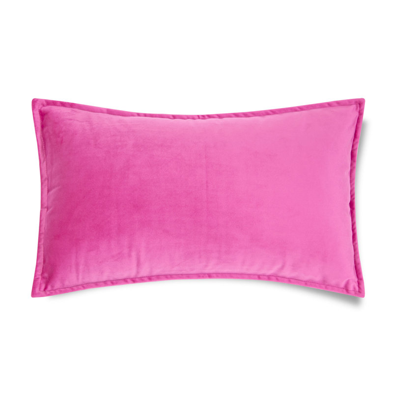 Rectangular Velvet Pillow Covers, Hot Pink, Rectangular 14"H x 20"W