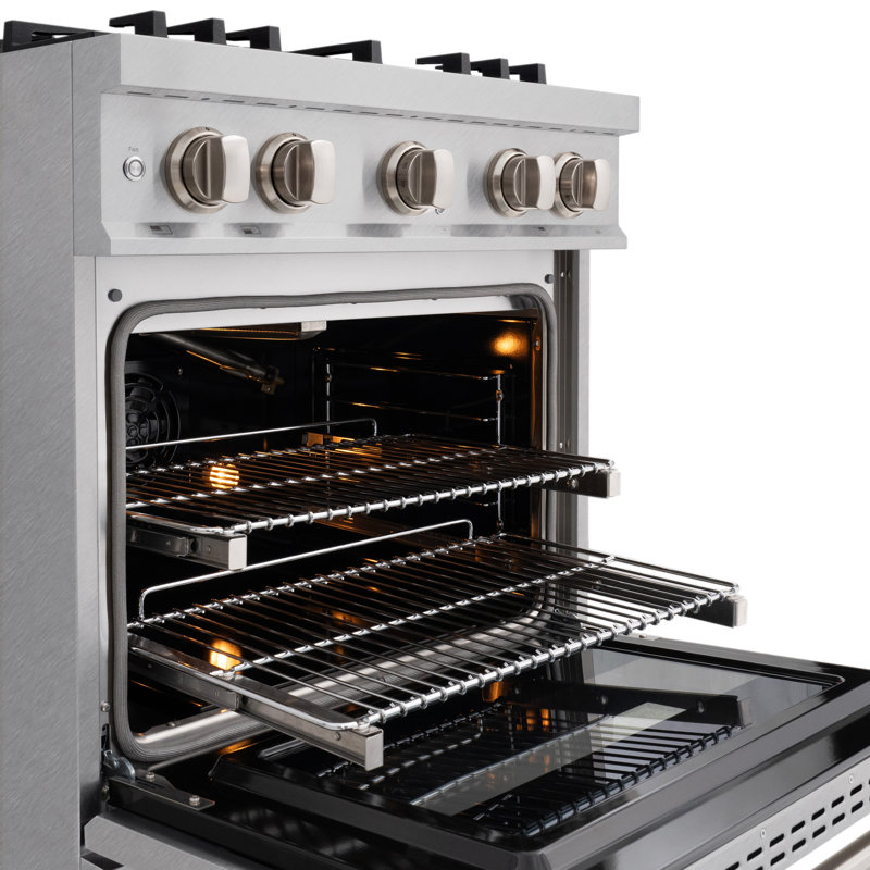 ZLINE 30" Classic Gas Range w/ 4 Burners & Convection Oven in DuraSnow Stainless Steel