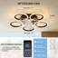 Ventilateur de plafond moderne 20 po avec télécommande, avec lumières, 6 vitesses, 3 vitesses, couleur encastrée, à profil bas, pour cuisine, chambre à coucher
