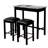 Nialynn 3 Piece Counter Dining Table Set