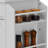 Kitchen Island Cart Rolling Storage Cabinet On Wheel With Charging Station