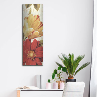  «Poesie Florale Panel II» par Lisa Audit, art mural en métal, 16 po x 48 po
