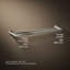 24" Wall Mounted Double Towel Bar-2045360981