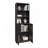 Home 2 Door Bookcase Cronos, 2 Open Shelves And Concealed Storage, Stained Walnut-938115815