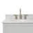 Partham 43'' Single Bathroom Vanity with Carrara Marble Top-94350756