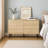 Mid-Century Modern Oak Sideboard Storage Credenza with 3 Drawers and Adjustable Shelf Cabinet