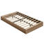 Base de lit, base de lit plateforme en bois, base de lit à profil bas avec conception cannelée, support de lattes en bois-294552751-294552739