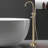 Thermostatic 316 Stainless Steel Single Handle Floor Mounted Tub Faucet,Freestanding Tub Filler With Handshower-122477387