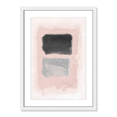 Pink, Black and Silver Shimmer I Print