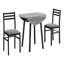 Ensemble de table de salle à manger, ensemble 3 pièces, petit, abattant 35 po-961095148-961095155-961095153