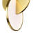 Integrated LED Mini Pendant Light, Brushed Brass Finish – Modern Hanging Fixture for Kitchen or Dining Area