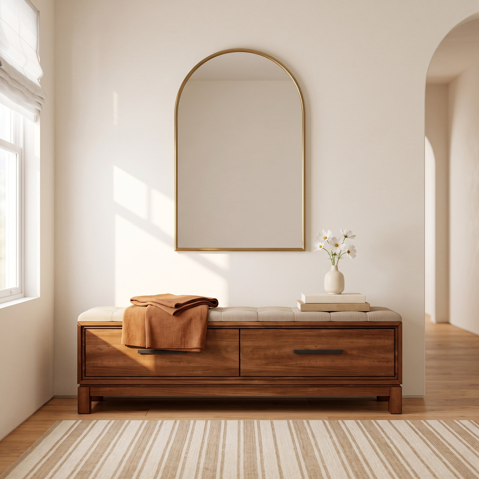Wrightia 59 " Bench, Honey Maple
