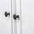 Retro style 3-Pieces Bookcase Display Cabinet with 5 Colors Adjustable LED Ceiling Light