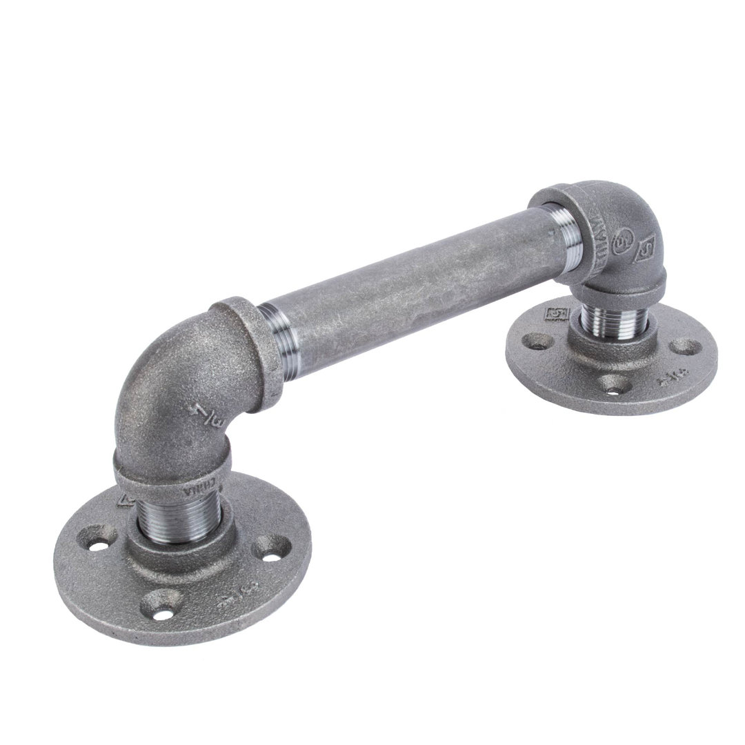 Silver Handle/Pull Pipe Decor