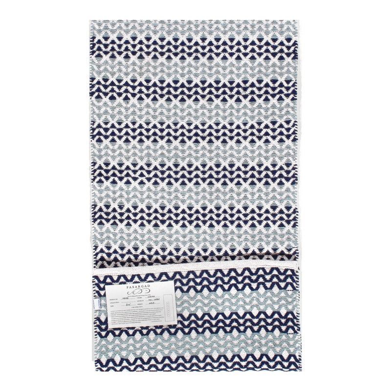 Modern Hand-made Reversible Indo Runner 2'X 6'