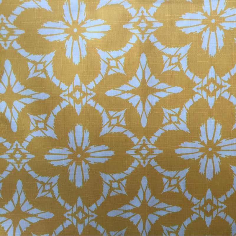Tissu Aspidoras, Blanc / Jaune
