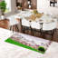 Ensemble de table de salle à manger spacieux et moderne, en aggloméré de faux marbre blanc, pour le divertissement familial
