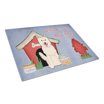 Caroline's Treasures Dog House Glass German Shepherd Cutting Board