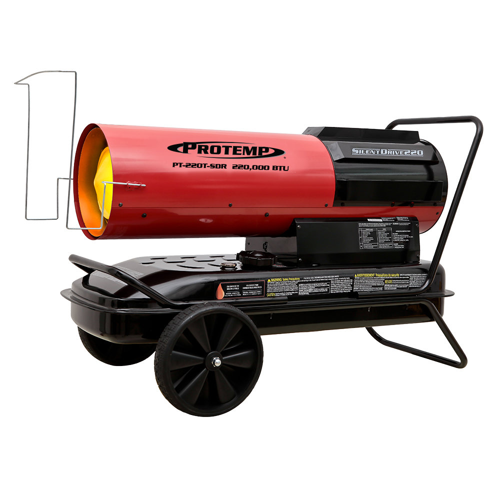 ProTemp 220,000 BTU Silent Drive Kerosene and Diesel Forced Air Utility  Heater | Wayfair