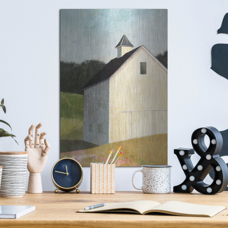 " Hillside Barn " by Suzanne Nicoll, 16" H x 12" W