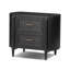 Tolle Nightstand-Drifted Matte Black Veneer