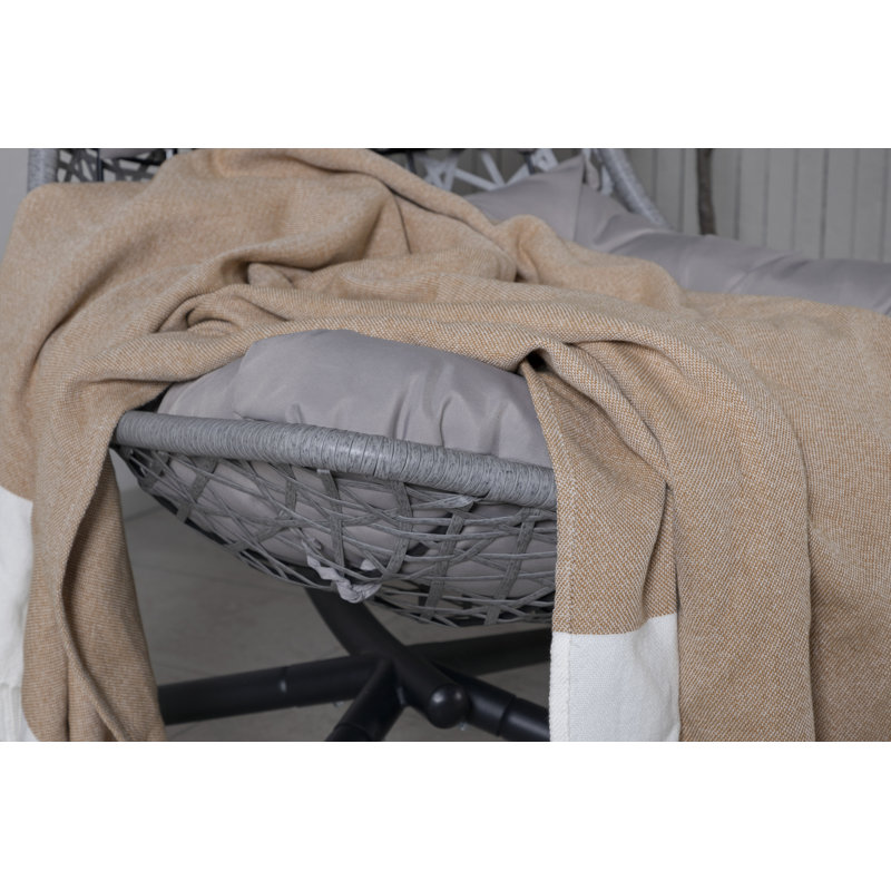 Bramley Swing Chair with Stand, Grey, Grey