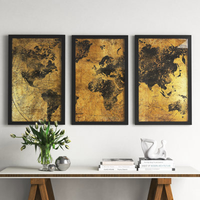 " Golden Atlas " by CAD Designs 3 - Pieces