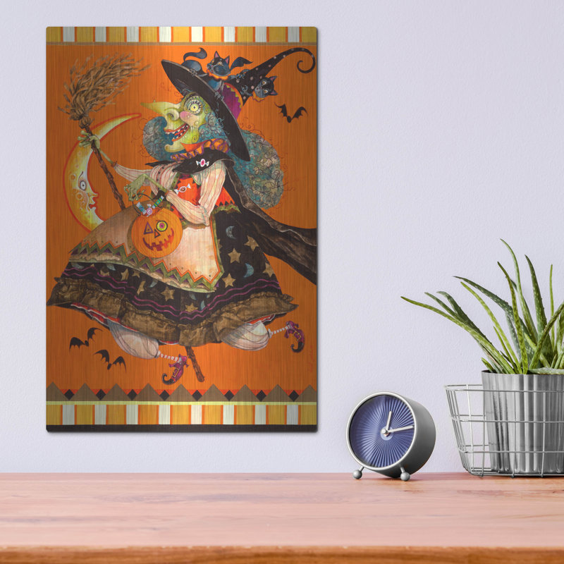 The Holiday Aisle® «Witch» par David Galchutt, art mural en métal, 16 po x 24 po, H 16 po x l 12 po