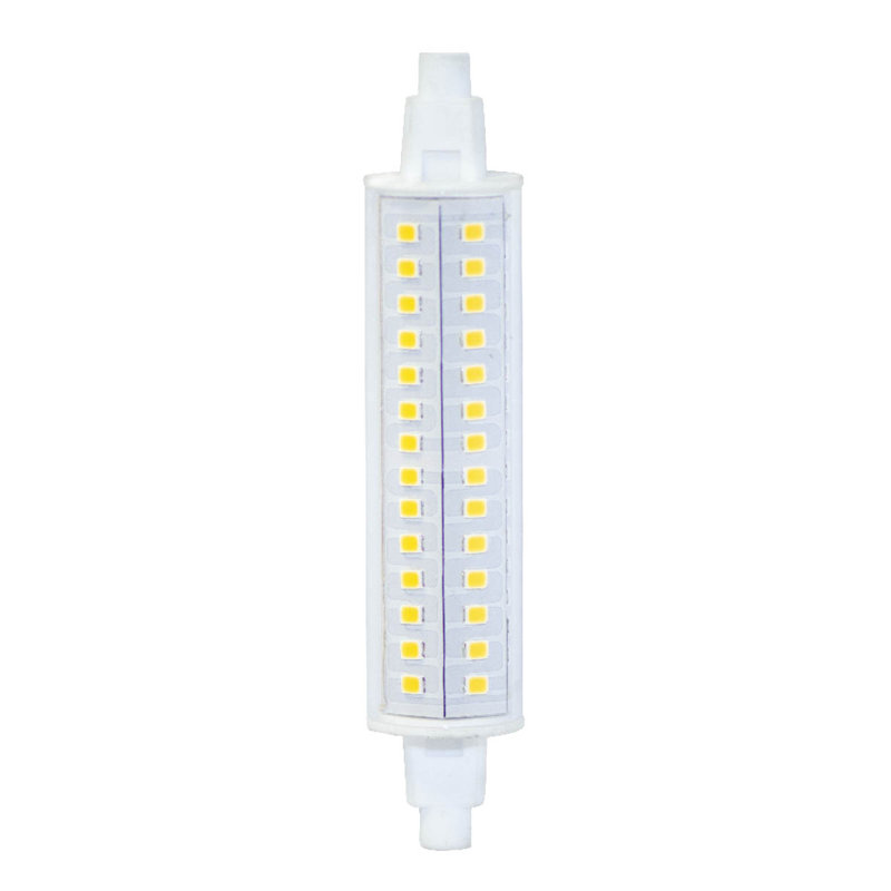 10 watts (75 watts équivalent), del j de type i, ampoule à intensité réglable, (3000k) base r7s