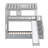 Pocklington Twin over Twin House Bunk Bed with Trundle and Slide, Roof and Window Design-1391344977
