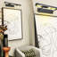 Applique murale 30 po à 4 lumières en laiton à intensité variable rotative 270 ° (ampoules incluses)-1187670742