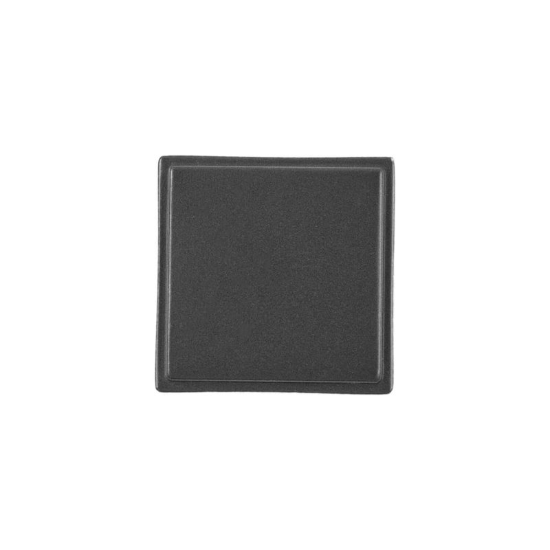Brownstone Collection Square Knob - Cabinet Knob - Transitional Hardware for Drawers & Cabinets, Matte Black, 1-1/8"