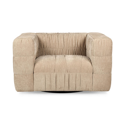 Afeela Upholstered Fabric Swivel Chair