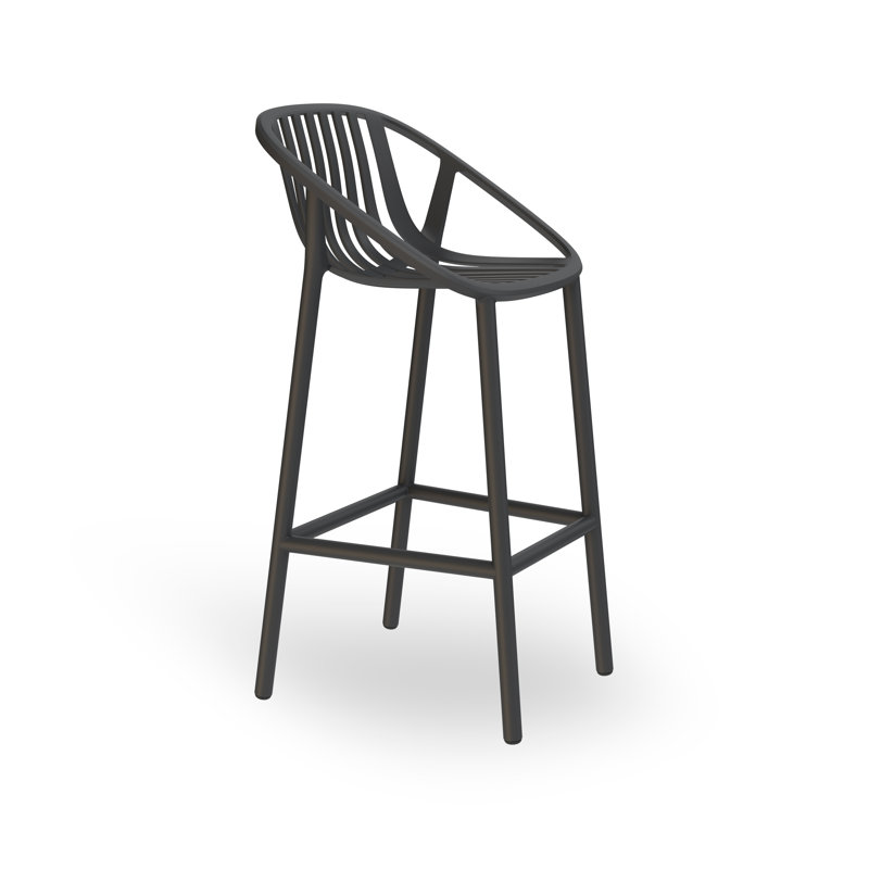 Tabouret Bini, 29,72 po de hauteur du siège, Gris foncé
