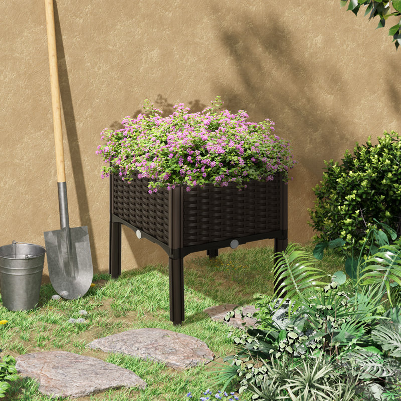 Lit de jardin surélevé avec pieds Outsunny