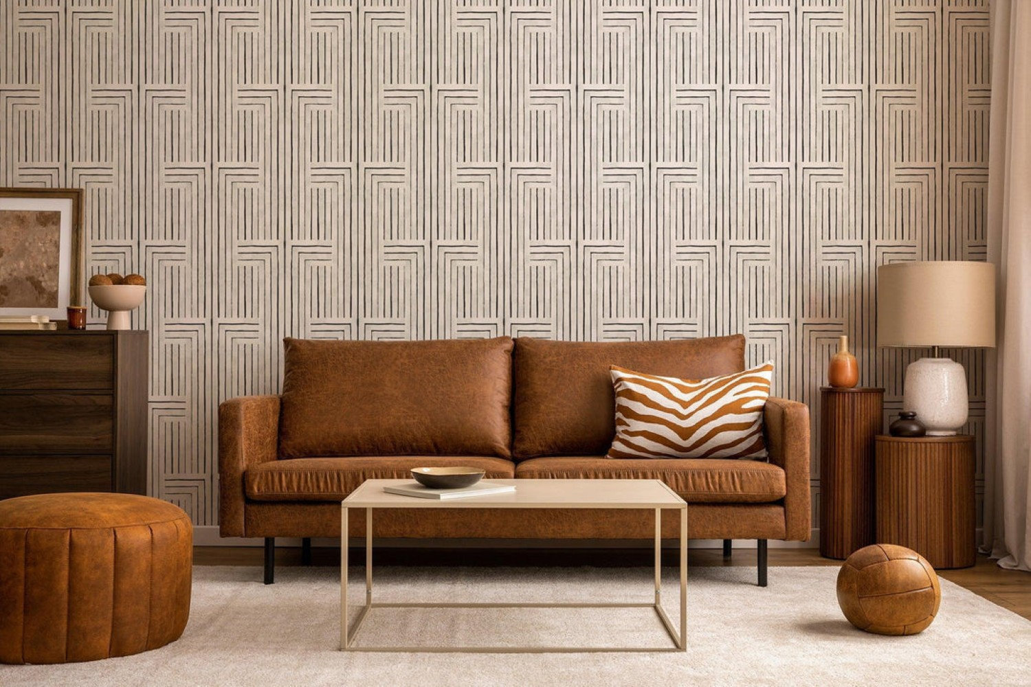 Organic Self-Adhesive Wallpaper Roll, Marble White, Faux Grasscloth, Non-pasted