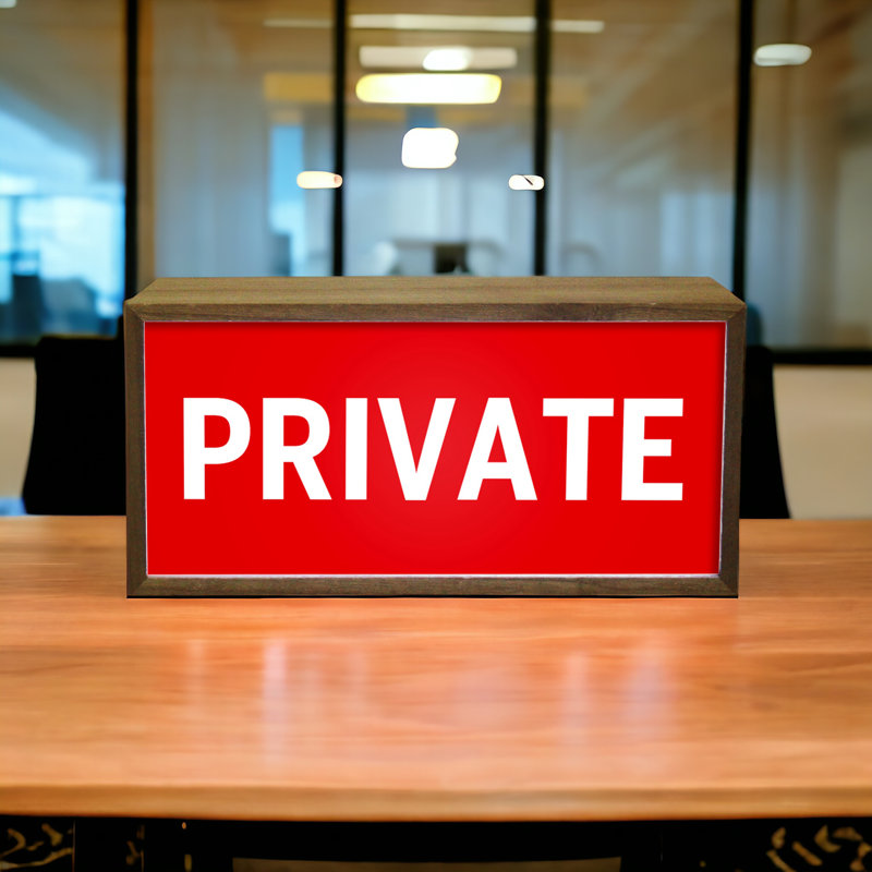 Rances Private 15" LED Sign