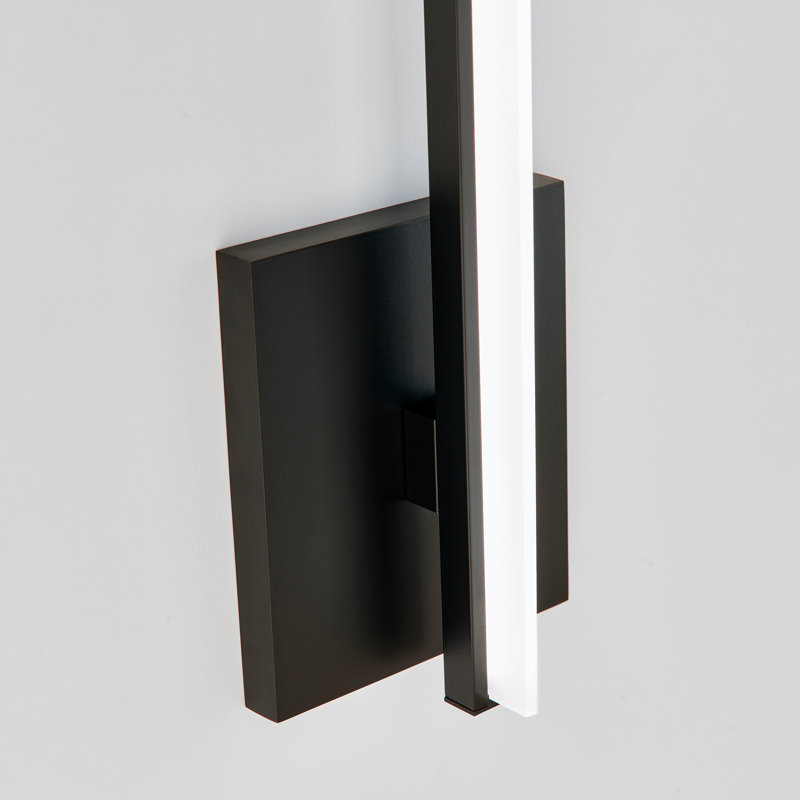 Kenway 1 - Light LED Armed Sconce, Matte Black
