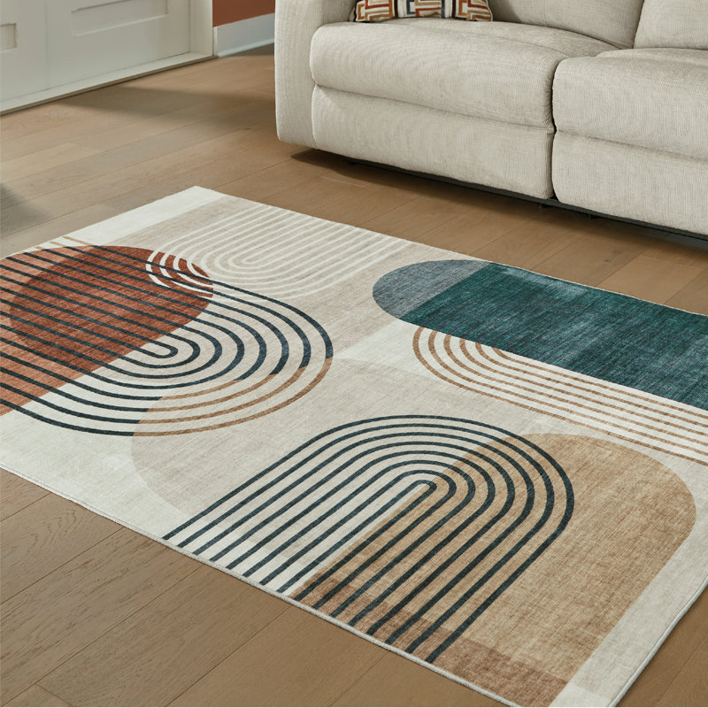 Grand tapis lavable Farrendale, Rectangulaire 8 pi x 10 pi