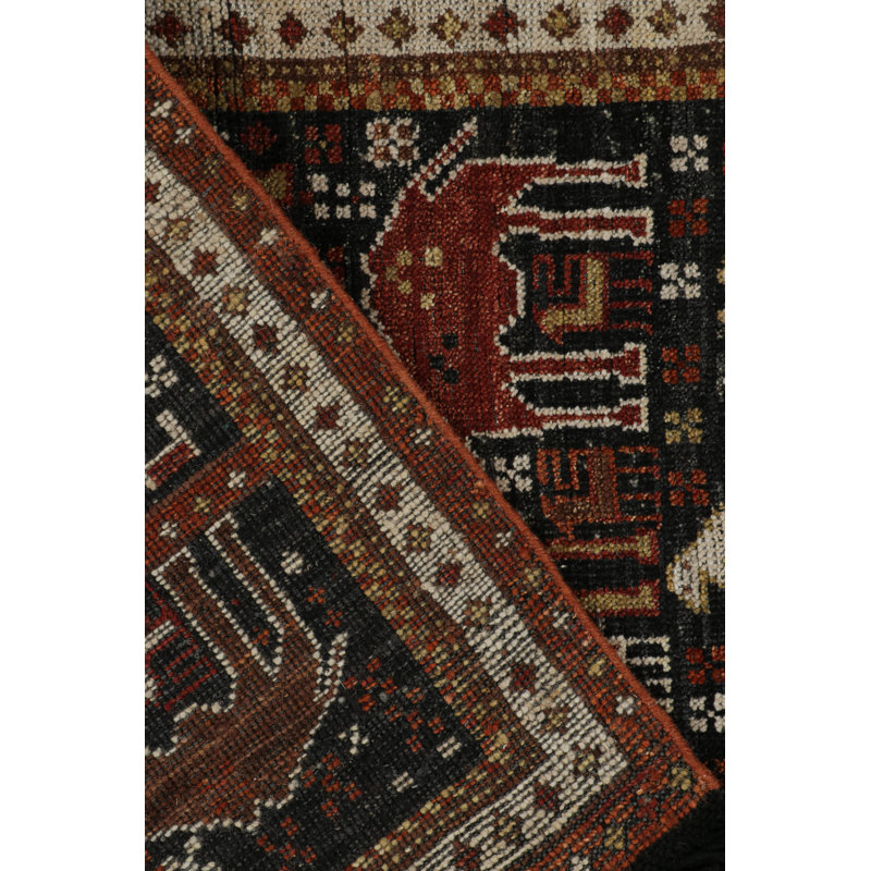One-of-a-Kind Hand Knotted Area Rug, Rectangle 3'3" x 4'2"