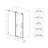 56-60"W x 76"H Frameless Shower Door, Sliding Shower Door, with Premium 5/16"(8mm)Thick Tempered Glass Shower Enclosure ,Chrome Matte Black With Buffer, kd